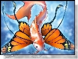 Fantasy, Ryba, Motyl, Rozmycie