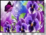 Bratki, Motyl, Art