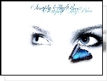 Oczy, Kobiety, Niebieski, Motylek
